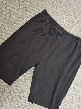 Black Kids Biker Shorts